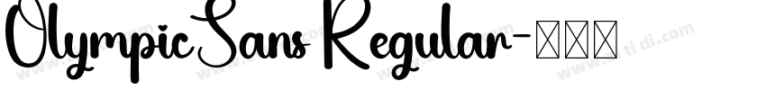 OlympicSans Regular字体转换